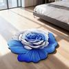 Floor Mat 3D Floral Design Non-Slip Dot-Embossed Backing Quick-Drying Plush Carpet Soft Comfort Bath Rug Home Decor