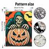 Halloween skull pumpkin pearl painting art full pearl handmade diy home decorations