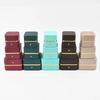 Tiny Ring Box Gold Dark Green Jewelry Box Package Logo Jewelry Packaging Package Jewellery Jade Bangle Storage Box for Pendant