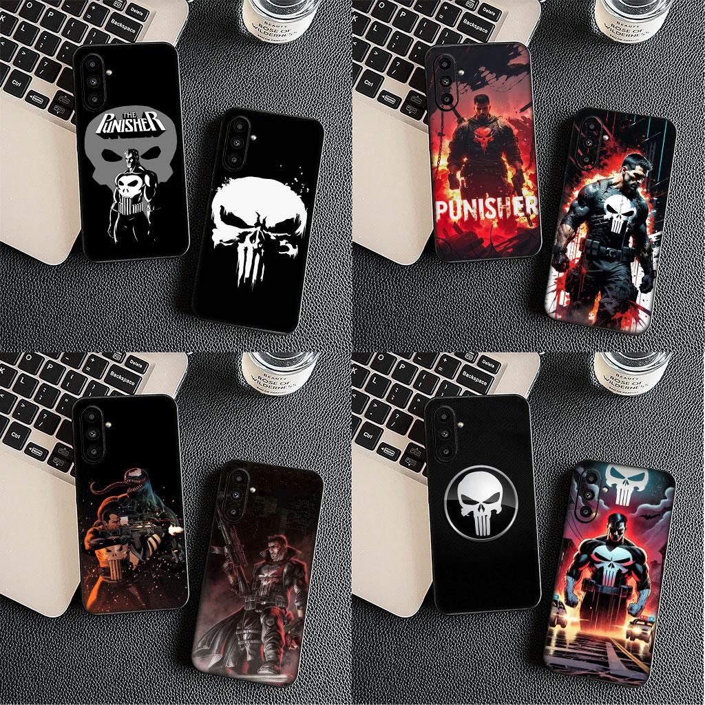 The Marvel Punisher Skull Casing Phone Cover for Samsung Galaxy A56 A26 A36 A10 A20 A30 A31 A32 A50 A51 A52 A53 A33 A12 A14 Case