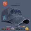 New Three-dimensional Embroidery Soft Washed Cotton Old Hat Men's Letter Trendy Men's Outdoor Fashion Faded Baseball Cap