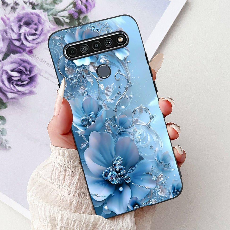 2020 For LG K41S LM-K410 Cover For LG K51S Case LM-K510 Luxury Butterfly Love Cute Cat Cool Handsome Lion Painted Black Silicone