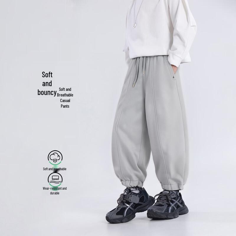 Спортивные и повседневные брюки Youyou Boys из смесовой хлопковой ткани с прямым кроем