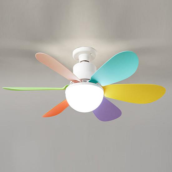 Потолочный вентилятор с бесщеточным двигателем, пульт дистанционного управления, регулировка яркости, энергосбережение, тихая работа, небольшой электрический потолочный светильник с вентилятором