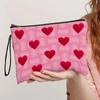 New Red Love Makeup Bag Storage Bag Women's Makeup Bag Multi Functional Portable Storage Bag Lead Pen Bag