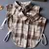 Grind Plaid Fake Collar Women'S Versatile Fake Collar Shirt Collar Decorative Shirt Collar