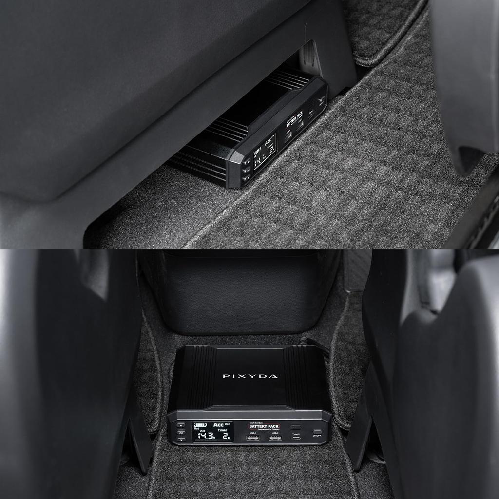 SEIWA RAY28 Parking Surveillance Battery for Dash 102W Lithium Iron Phosphate High Temperature Timer USB USB Emergency Power LED and Protection