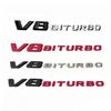 1 шт. эмблема V8 Biturbo, наклейка на багажник мотоцикла - Подходит для 14-16 Mercedes, накладка на крыло, боковой шильдик, задний шильдик