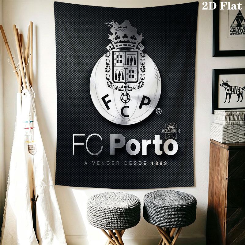 Porto logo Wall Hanging Printed Fabric Blanket Decorative Tapestries for Bedroom Living Room Home Decor