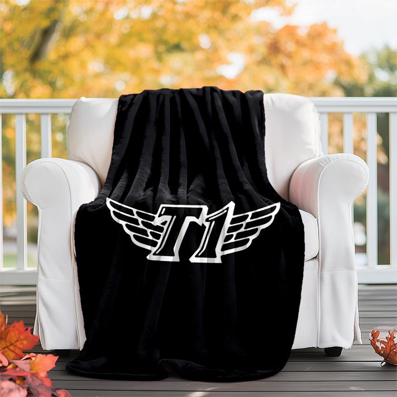 T1 Flannel Blanket Soft All-Season Throw, Design for Camping, Car Travel, Hiking Sofa, Bed, Office Perfect Gift for Parties