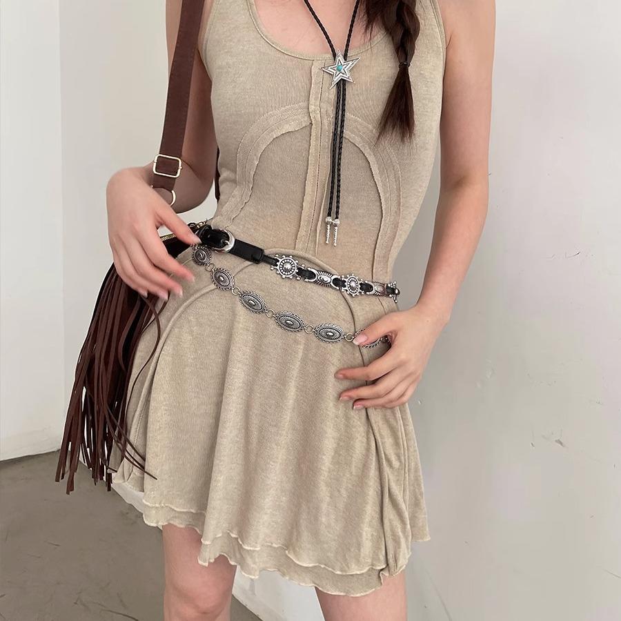 Богемный Ретро Кожаный Пояс: Универсальный дизайн высокого класса для джинсов