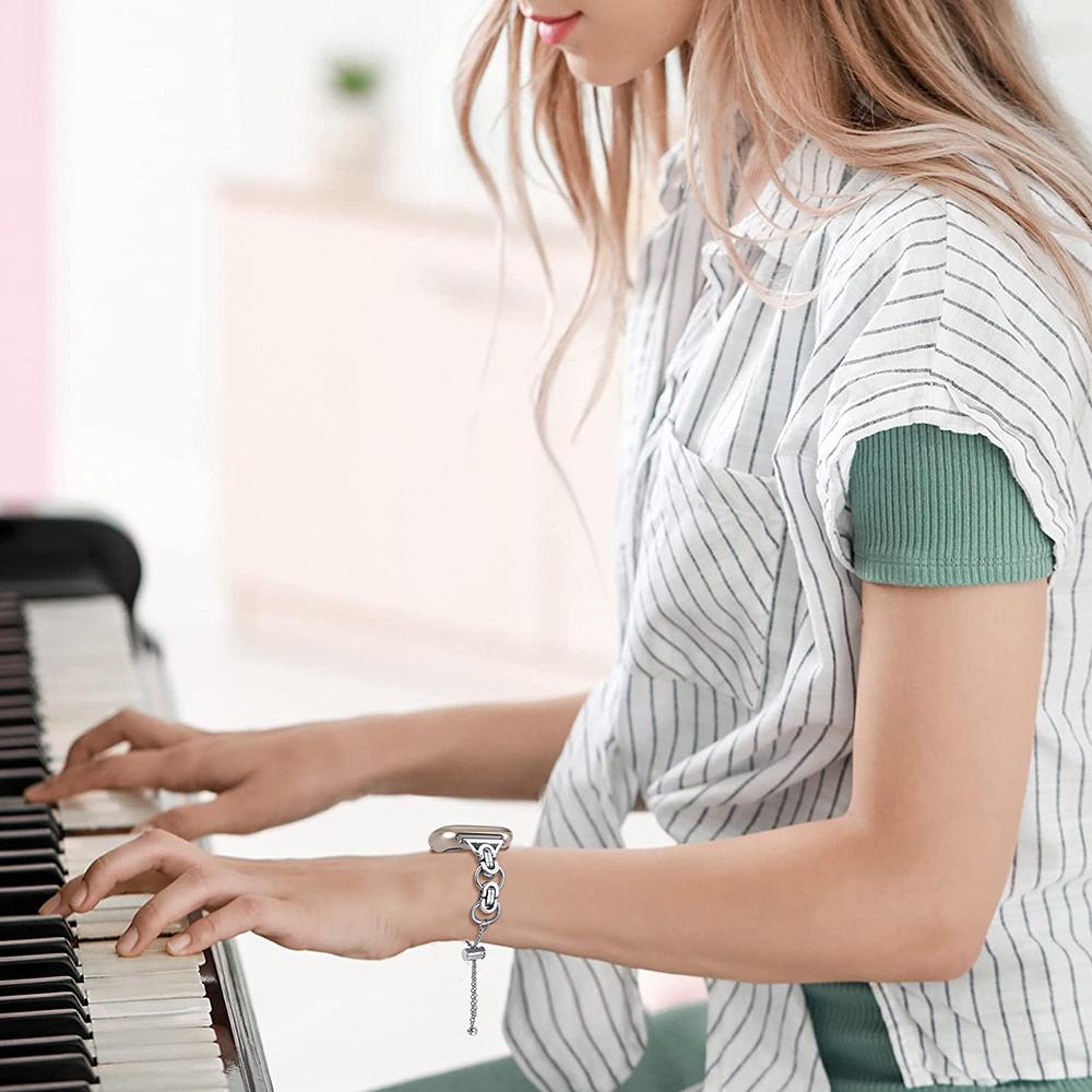 Для Fitbit Versa 4/Sense 2 Ремешок для часов из нержавеющей стали Браслет из бисера