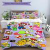 3Pcs Super Mario Adventure Bedding Set Quilt Cover Pillowcase Home Christmas Xmas Halloween Gift 1 Duvet Cover 2 Pillowcase M928215