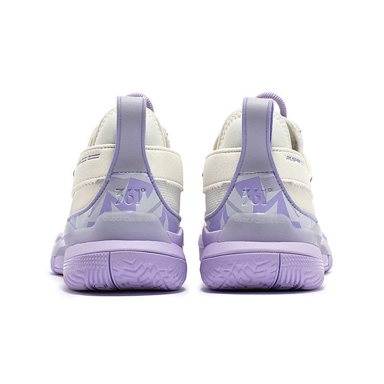 361 Burning Fight 3.0 Баскетбольные кроссовки Мужские Низкие Feather White/Rosemary Purple 572331110-1