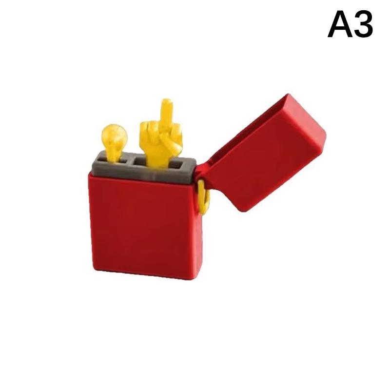 Смешной подарок на день рождения со средним пальцем Подарок Украшение для рабочего стола Напечатанный на 3D-принтере Подарочная коробка-сюрприз Коробка-вставка со средним пальцем Ремесленное украшение