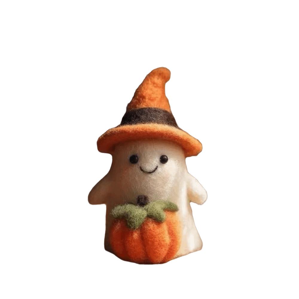 Cute Halloween Ornaments Toy Halloween Decoration Home Decor Wool Felt Ghost Statue Pendant
