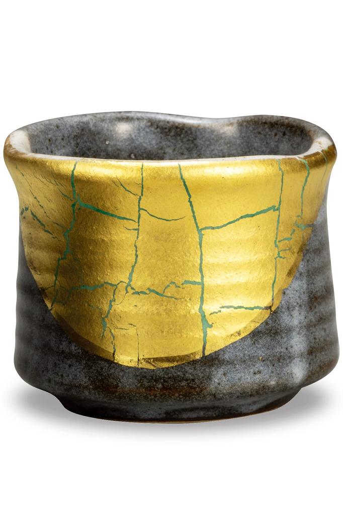 Набор саке-чашек Кутани с сусальным золотом, Сделано в Японии, Бренд Ceramic, Японская посуда, Набор для саке