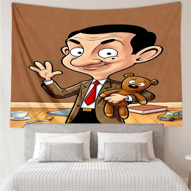 Mr. Bean's Adventure Tapestry Hanging for Bedroom,Livingroom, Playroom,Decor Art Room Wall Tapestry Holiday and Birthday Gifts