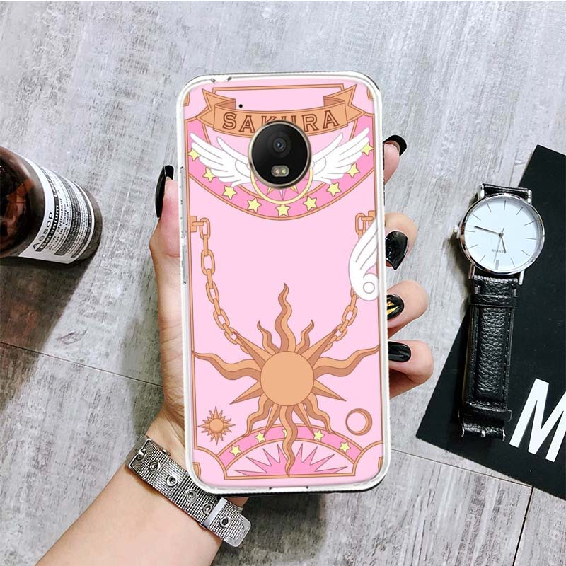 Чехол для телефона Card Captor Sakura Anime для Motorola Moto G9 G8 G7 G6 G5 E6 E5 E4 Plus Play Power One Action Macro Coque Cover Capa