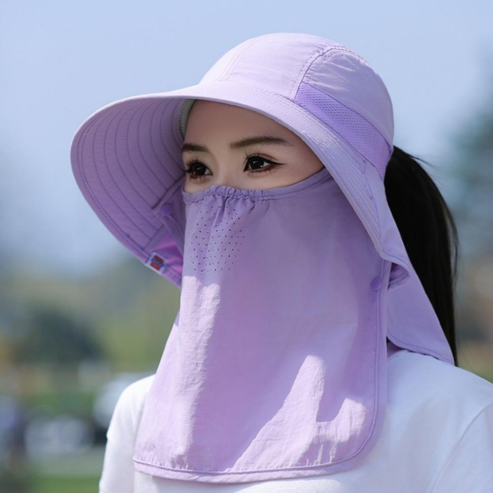 Breathable Bucket Hat Anti-UV Fisherman Hat New Fishing Cap Women