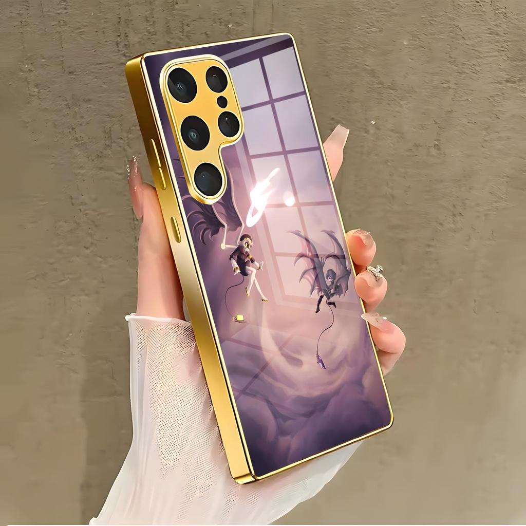 Чехол для телефона Game Murder Drones для Samsung S26 S25 S24 S23 S22 S21 Plus Ultra Note20 Электрооцинкованный стеклянный Чехол для телефона