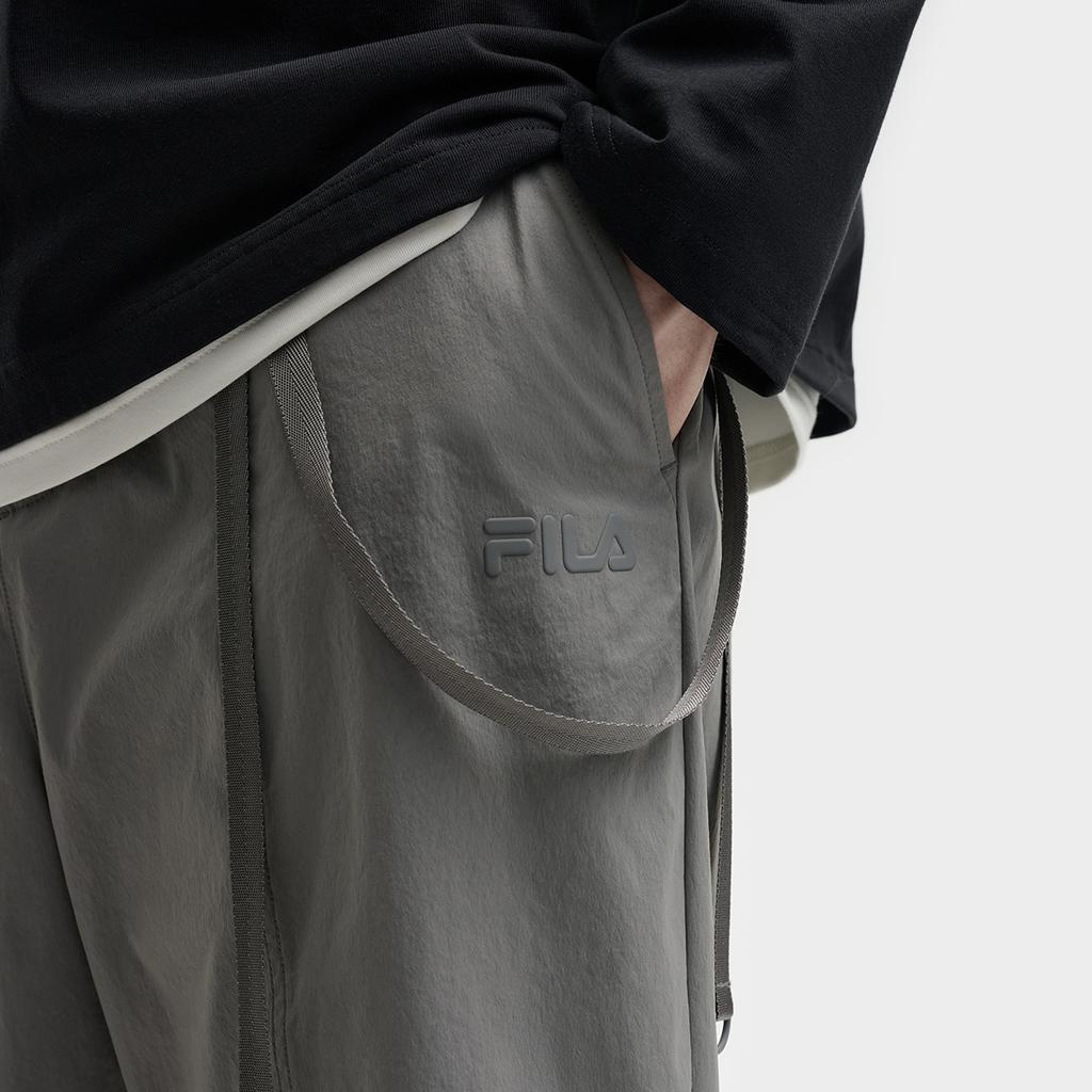 Fila Оригинальные Ретро Стильные Удобные Тканые Повседневные Брюки Мужские низы Облачно-серый F11M539806FDY