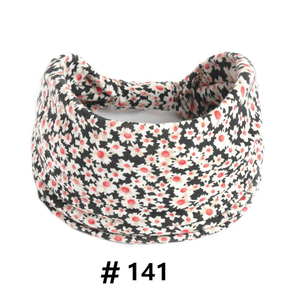 Бохо повязки на голову для женщин Хлопковые широкие повязки на голову Эластичная повязка для волос Нескользящая для тренировок Йоги Бега Тюрбан Головной убор Аксессуары для волос