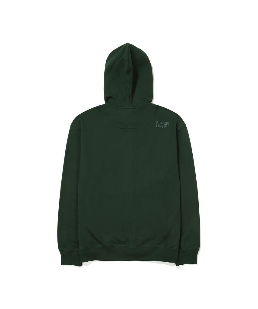 Худи Superdry Core с большим логотипом и двухсторонней молнией, цвет Хаки