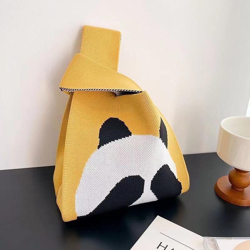 Вязаная сумка Сумка-жилетка для девочек Маленькая квадратная сумка Новая вязаная сумка Сумка на руку Вязаная сумка Через плечо