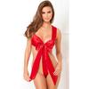 erotic underwear large size erotic pajamas, bright red bow bride temptation one-piece three-point suit