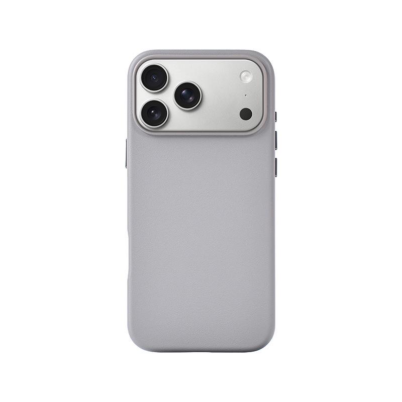 iPhone 17 Air Чехол с текстурой гладкой кожи Magsafe Pro Max Магнитный Полное покрытие Защитный