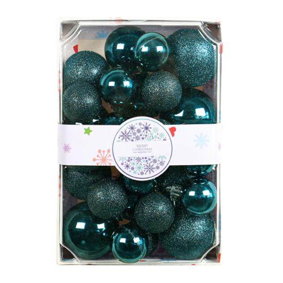 26 шт., 4/5/6 см, набор елочных шаров, яркие цвета, рождественские подвески, шары, украшения, украшение для новогодней вечеринки