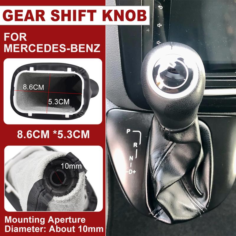 Подходит для Mercedes-Benz Viano / Старый Vito / W639 2010-2015 Автоматическая ручка переключения передач Рычаг Ручка Ручка Чехол Чехол Стайлинг автомобиля