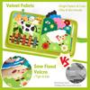 Nonwoven Farm Children'S Preschool Puzzle Quiet Book Felt Early Education Busy Board Story Nonwoven Book
