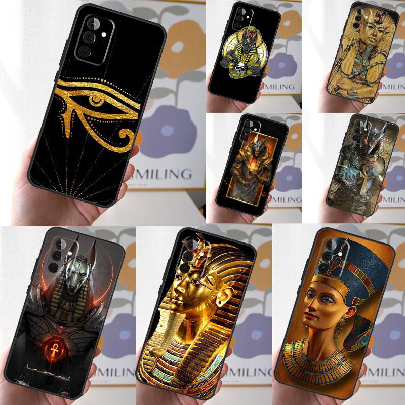 Египет Нефертити Анубис Анк Чехол для телефона для Samsung Galaxy A54 A34 A14 A15 A25 A35 A55 A53 A33 A13 A52 A32 A12 A51 A71