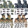 Modern Military SWAT Building Blocks Russian Soldiers Figures US Camouflage Armors Equipment Bricks Toys Compatible  Boys