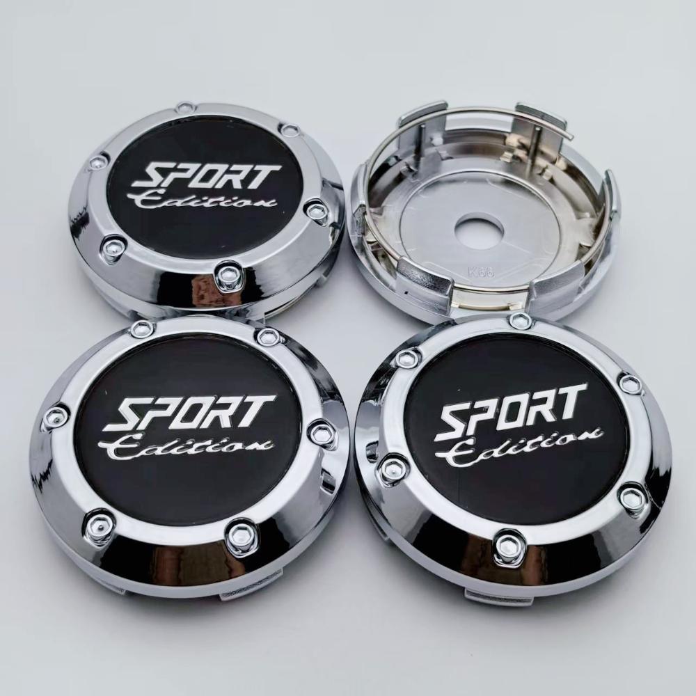 4pcs 66mm Sport Edition Logo Emblem Badge Car Wheel Center Caps Rims Hub Center Dust Cover Wheel Hubcaps Replace Car Accessories