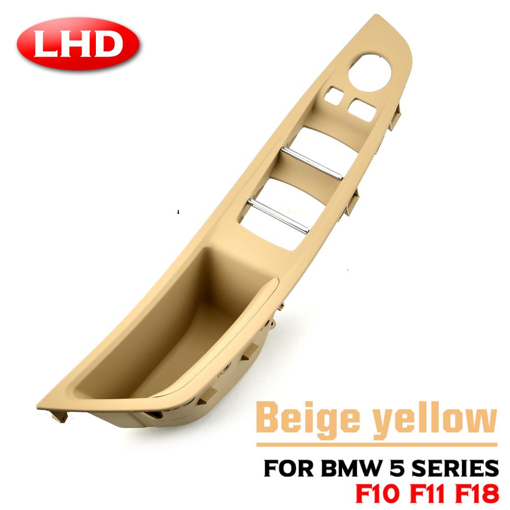 Для BMW 5 серии F10 F11 F18 Внутренняя панель Ручка-подтягиватель Отделка Крышка Углеродное волокно RHD LHD Салон автомобиля Ручка двери Подходит