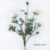 Simulation 3-branch bundle peony 9-head dew lotus fake flower home decoration ornament