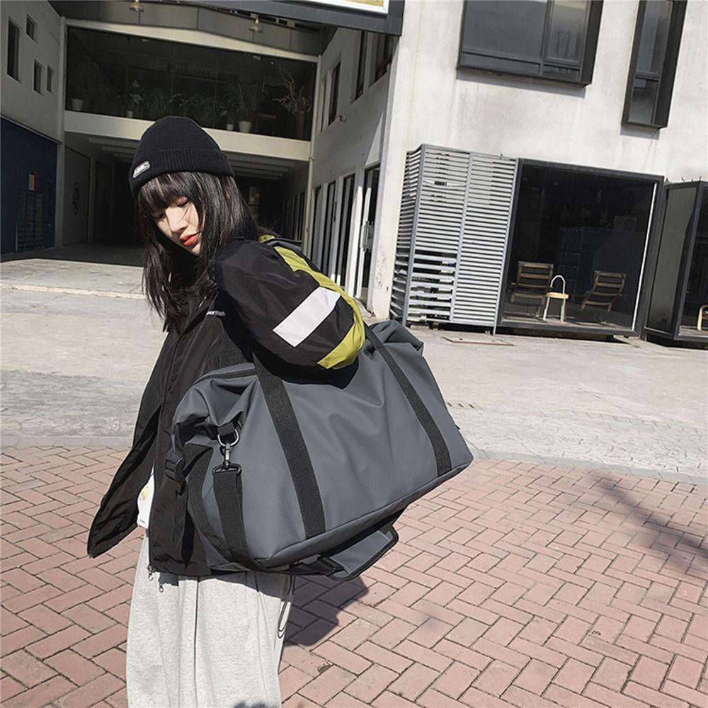 Large Capacity Travel Duffel Bag Waterproof Women's Clothing Tote Oxford Gym Handbags Weekend