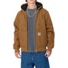 Carhartt WIP Мужская куртка с капюшоном на молнии с длинным рукавом с логотипом Коричневый I023083-HZ-01
