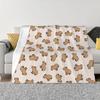 Capybara Blankets Fleece All Season Wild Animals Of South America Portable Thin Throw Blankets for Sofa Car Bedding Throws
