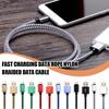 Кабель для зарядки USB для Samsung Быстрая передача данных Тип шнура Плетеный нейлоновый USB Кабель питания для передачи данных C J7G4