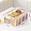 9 Grids Divided Serving Tray Clear Snack Fruits Box Portable Kitchen Storage Box  Food Storage