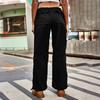 YYFS Women's Fashion Casual Solid Color Print Loose Trousers Pants & Capris