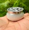 Шкатулка из стерлингового серебра 999 пробы с дизайном льва, Окисленная шарнирная шкатулка-контейнер