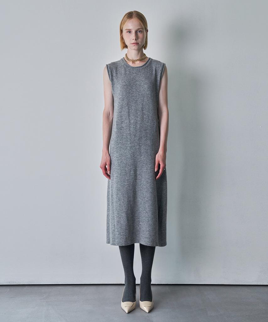 Pilot Cashmere Blend Sleeveless Dress (Grey)