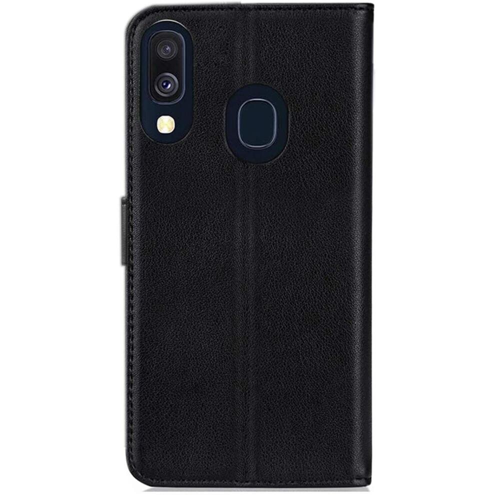 Case Compatible for Samsung Galaxy A20e (5.8 Inch) Leather Magnetic Closure Flip Card Holder Wallet Stand View Protective Cover