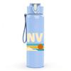 1PC Denver Mountain Sunset Text 750ml Color Plastic Sports Water Bottle Leakproof Flip Straw Lid Suitable for Sports Office Home Use