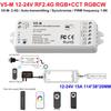Профессиональный светодиодный контроллер постоянного напряжения DC12-24V RF2.4GHz Драйвер светодиодной ленты ДИММЕР/CCD/RGB PWM Светодиодный диммер для дома